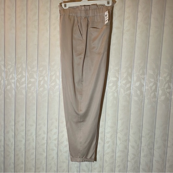 Womens BAR III pants size XL beige pants trouser pants elastic waist - Picture 10 of 11